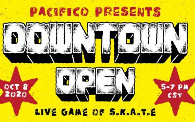 “Pacifico Presents Downtown Open Live Oct 8th” via Transworld SKATEboarding