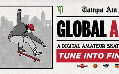 “TAMPA AM PRESENTS: GLOBAL AMDEMIC ” via link on Skatepark of Tampa website