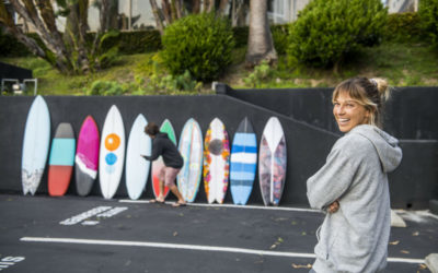 “The Electric Acid Surfboard Test Shaper Reveal – Meet the crafty hands behind Mason and Coco’s colorful quiver” via Stab Magazine