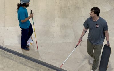 “Blind & Adaptive Skaters Take Over a Skate Park for the Weekend – A group filled with Ambition, Perseverance, and Grit” by Kelly Anne Walborn